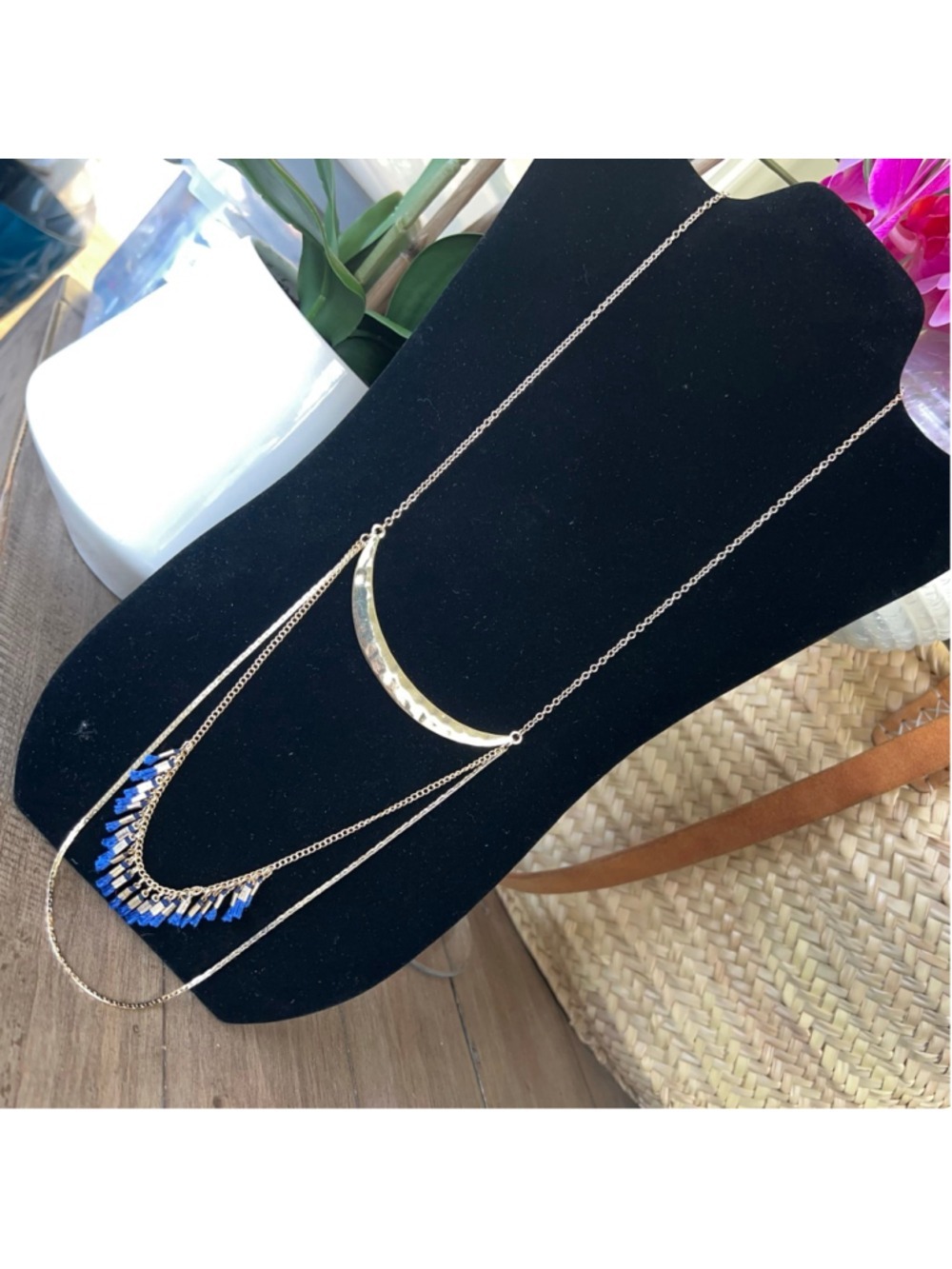 baubles three layered statement necklace